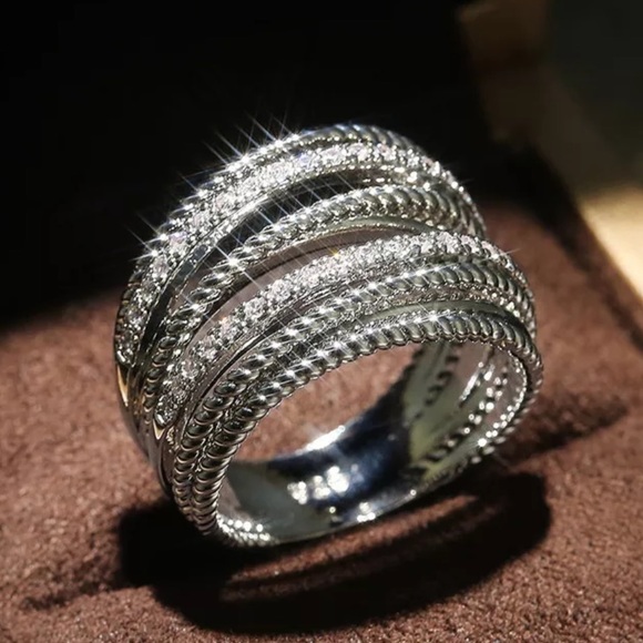 Sterling silver multilayer Ring - Picture 2 of 4